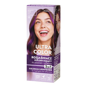 Joanna Ultra Color – Farbaufheller für Strähnchen und Reflexe in „Samtiges Violett“