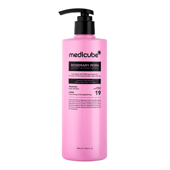 Kliknij na zdjęcie, aby je powiększyć Medicube Rosemary PDRN Cooling Thickening Shampoo – Shampoo gegen Haarausfall, 400 ml