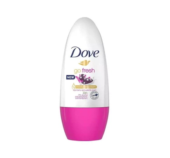 Kliknij na zdjęcie, aby je powiększyć DOVE GO FRESH ACAI BERRY & WATERLILY SCENT ROLL-ON ANTITRANSPIRANT 50ML