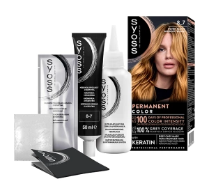 SYOSS PERMANENTE COLORATION HAARFARBE 8_7 HONIGBLOND