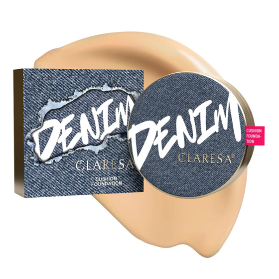 Claresa Denim deckende Grundierung im Kissen 02 15 g
