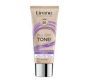 Lirene All Day Tone! Anpassendes Make-up + Serum 01 Light 30 ml