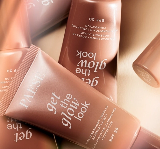 Paese Get The Glow Look Leuchtendes Make-up-Fluid für das Gesicht 3N Warm Beige 30ml 