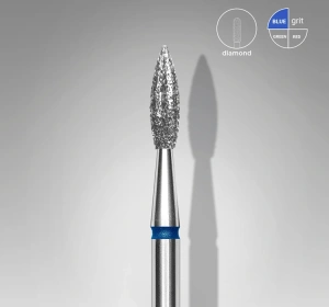 Staleks Pro Expert Diamantfräser Scharfe Flamme blau FA11B023/8