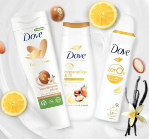 Dove Set Duschgel 225 ml + Körperlotion 400 ml + Deodorant Spray 150 ml