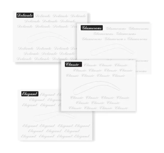 ARDELL BROW PERFECTING STENCILS SCHABLONEN FÜR AUGENBRAUEN SET 4 STÜCK