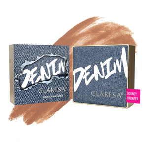 Claresa Denim Bronzer Bouncy mit elastischer Formel im Kompaktpuder, 02 Medium, 10 g