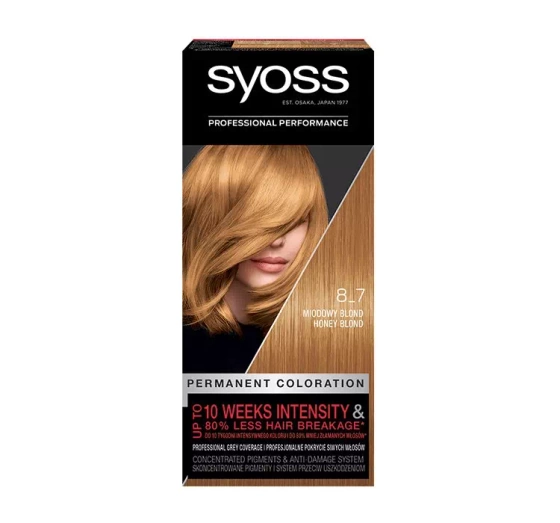 SYOSS PERMANENTE COLORATION HAARFARBE 8_7 HONIGBLOND