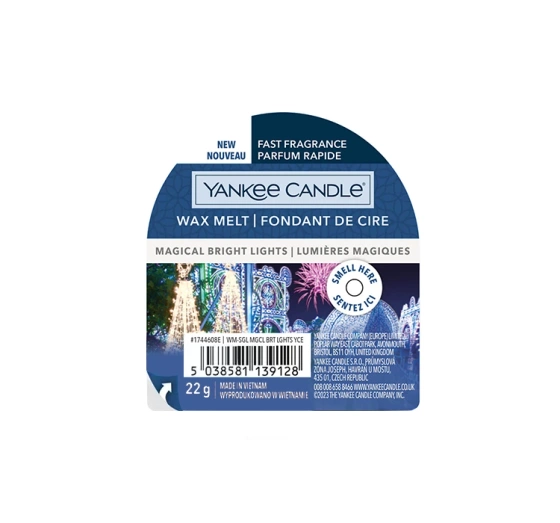 Kliknij na zdjęcie, aby je powiększyć YANKEE CANDLE WAX MELT DUFTWACHS MAGICAL BRIGHT LIGHTS 22G