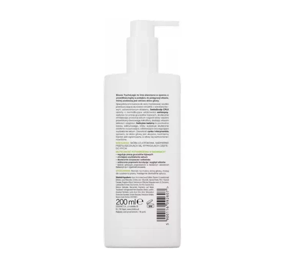 Biovax Trychologic Fettiges Haar Shampoo für Haare und Kopfhaut 200 ml