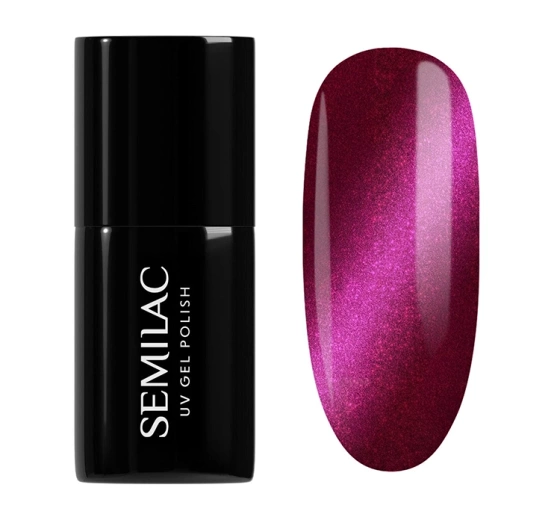 Kliknij na zdjęcie, aby je powiększyć Semilac Silk Effect UV-Hybridlack 468 Pink Cosy Essentials 7 ml