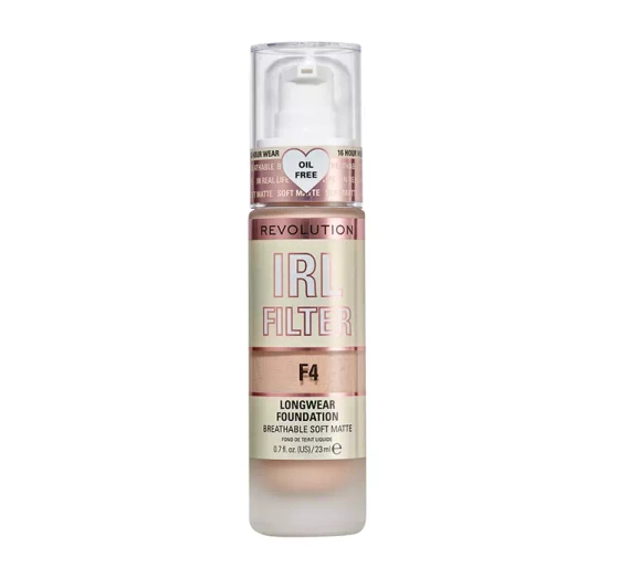 MAKEUP REVOLUTION IRL FILTER LANG ANHALTENDE FOUNDATION F4 23ML