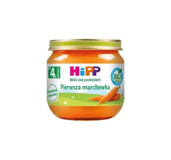 HIPP Bio Gemüsemenü nach dem 4. Monat – Erste Karotte 80g