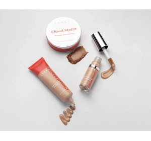 Lamel Cloud Matte Mattierende, deckende Foundation 02N Porcelain 30ml