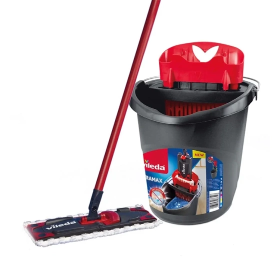 Vileda Ultramax 2in1 Microfibre Flachmopp mit Eimer
