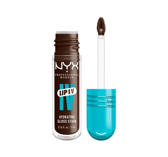 Kliknij na zdjęcie, aby je powiększyć NYX Professional Makeup Lip IV Hydrating Gloss Serum Lip Gloss 06 Espresso Soak 5 ml