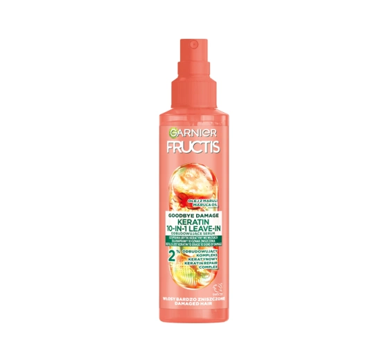 Kliknij na zdjęcie, aby je powiększyć GARNIER FRUCTIS GOODBYE DAMAGE SOS KERATIN AUFBAUENDES LEAVE IN SERUM 150ML