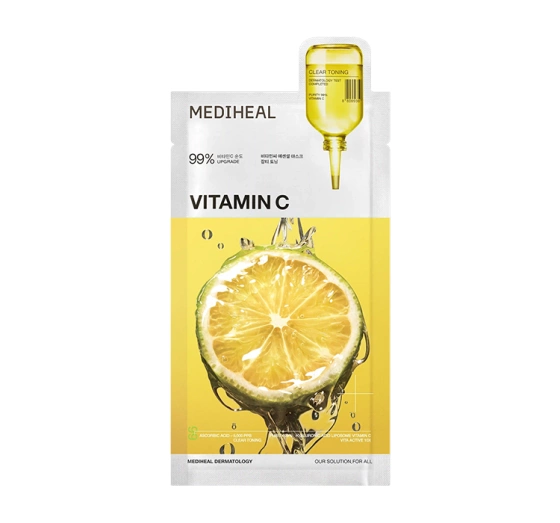 Kliknij na zdjęcie, aby je powiększyć Mediheal Vitamin C Aufhellend-feuchtigkeitsspendende Tuchmaske 24 ml