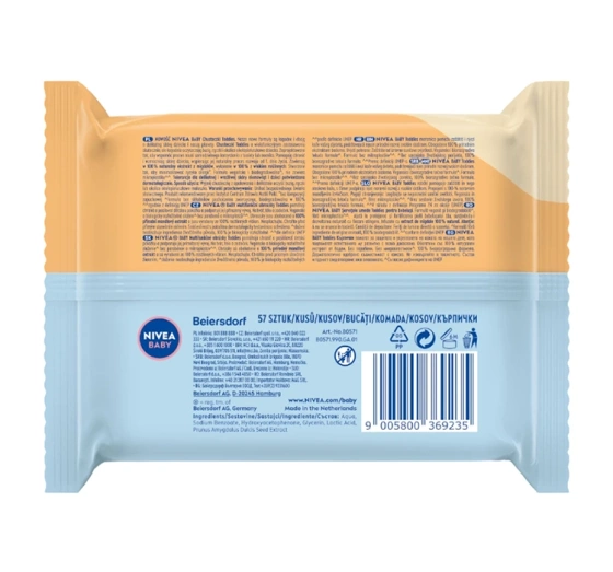 Kliknij na zdjęcie, aby je powiększyć NIVEA BABY TODDIES TÜCHER 57 STÜCK