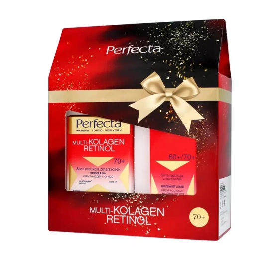 Kliknij na zdjęcie, aby je powiększyć PERFECTA MULTI-COLLAGEN RETINOL 70+ PFLEGESET TAGES- & NACHTCREME + AUGENCREME