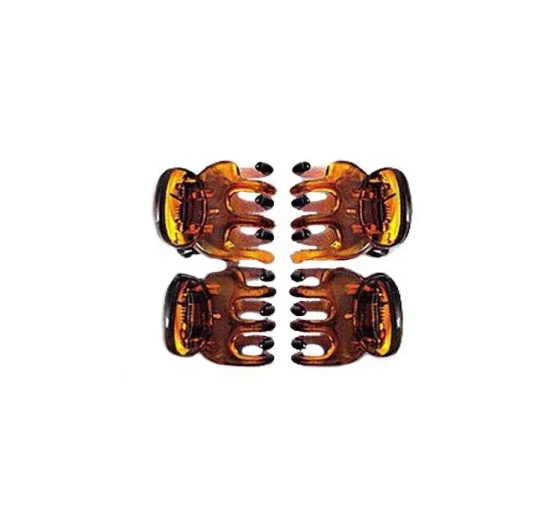 DONEGAL 5819 MINI HAARKLAMMER BERNSTEIN 4 STÜCK