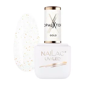 NAILAC OPALX TOP HYBRID TOPCOAT GOLD 7ML