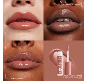 NYX Professional Makeup This Is Milky Lipgloss 19 Choco Latte Shake 4 ml