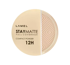 LAMEL STAY MATTE COMPACT POWDER DECKENDES GEPRESSTES PUDER 402 COLD IVORY 12G