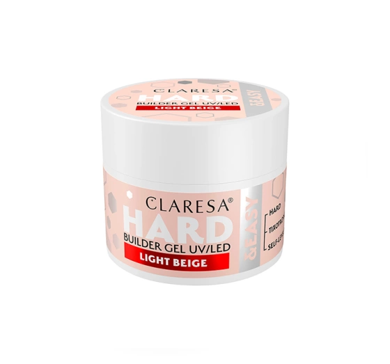 Kliknij na zdjęcie, aby je powiększyć Claresa Hard & Easy Aufbaugel Light Beige 12 g