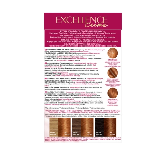 LOREAL EXCELLENCE CREME HAARFARBE 7.43 COPPER BLONDE