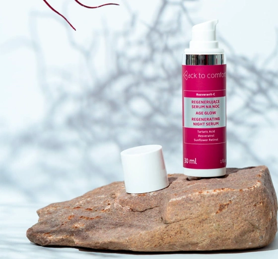 Kliknij na zdjęcie, aby je powiększyć BACK TO COMFORT RESVERAVIT-C REGENERIERENDES NACHTSERUM 30ML