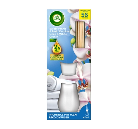 Air Wick Duftstäbchen Frische Wäsche & Weiße Orchidee 42 ml