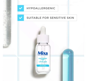 MIXA FEUCHTIGKEITSSERUM GEGEN HAUTAUSTROCKNUNG HYALURONSÄURE + MILCHSÄURE 30ML