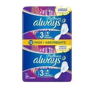 ALWAYS PLATINUM DAMENBINDEN MIT FLÜGELN 3 NIGHT 12 STÜCK