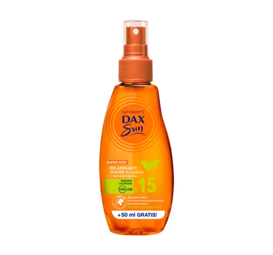 DAX SUN ENTSPANNENDES SONNENÖL MIT MATCHA-TEE SPF 15 200ML