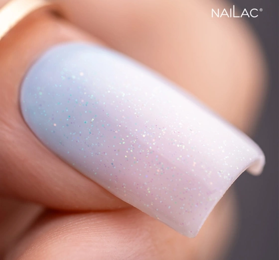 Kliknij na zdjęcie, aby je powiększyć NAILAC OPALX TOP HYBRID TOPCOAT BLUSH HOLO 7ML
