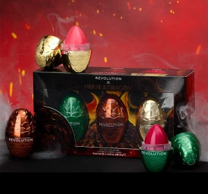 Makeup Revolution x House Of The Dragon Lippen- und Wangenbalsam Set 3 x 9g