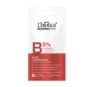 L'Biotica Dermomask – stark straffende Gesichtsmaske mit Vitamin B3, 8 ml