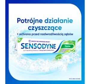 Sensodyne Fluoride Zahnpasta mit Fluorid zum Schutz vor Karies, 75 ml