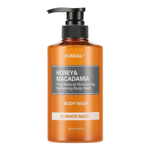 Kundal Honey & Macadamia feuchtigkeitsspendendes Duschgel White Musk 500 ml