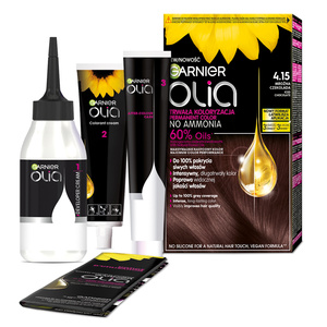 GARNIER OLIA PERMANENTE HAARFARBE OHNE AMMONIAK 4.15 FROSTIGE SCHOKOLADE