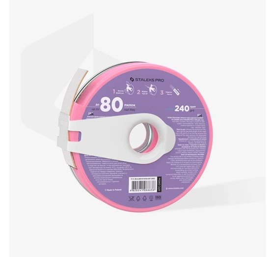 Staleks Pro Weiße Schleifband papmAm Expert 240 grit in Kunststoffbox 7 m