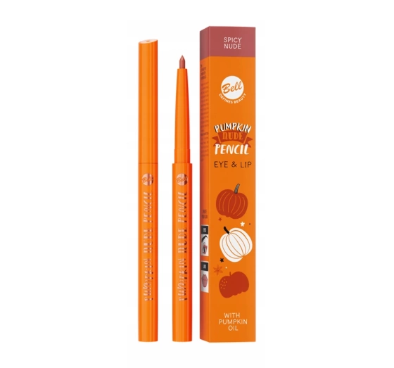 Kliknij na zdjęcie, aby je powiększyć Bell Pumpkin Nude Pencil Lippen- und Augenkonturenstift mit Kürbiskernöl 01 Spicy Nude 0,25 g