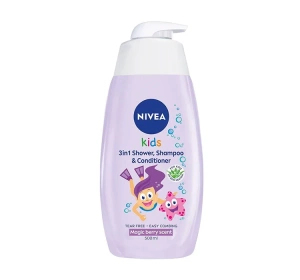 NIVEA KIDS 3 IN 1 SHOWER & SZAMPOO DUSCHGEL UND SHAMPOO BERRY 500ML