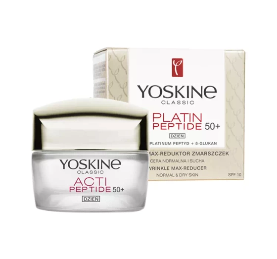  YOSKINE CLASSIC PLATIN PEPTIDE 50+ CREME MAX-REDUKTOR VON GESICHTSFALTEN FÜR TAG SPF 10 50ML