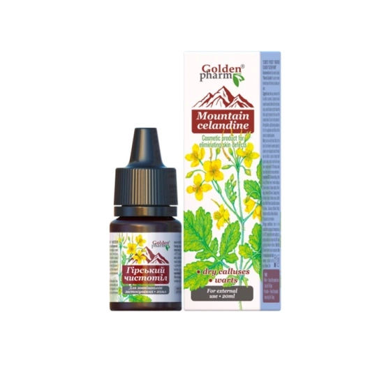 GoldenPharm kosmetisches Präparat gegen Hornhaut Schöllkraut 20ml