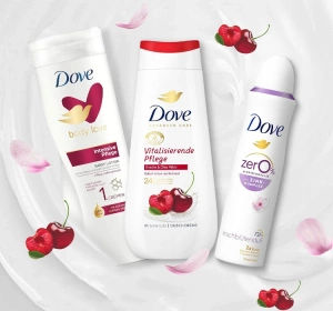 Dove Set Duschgel 225 ml + Körperlotion 400 ml + Deodorant Spray 150 ml