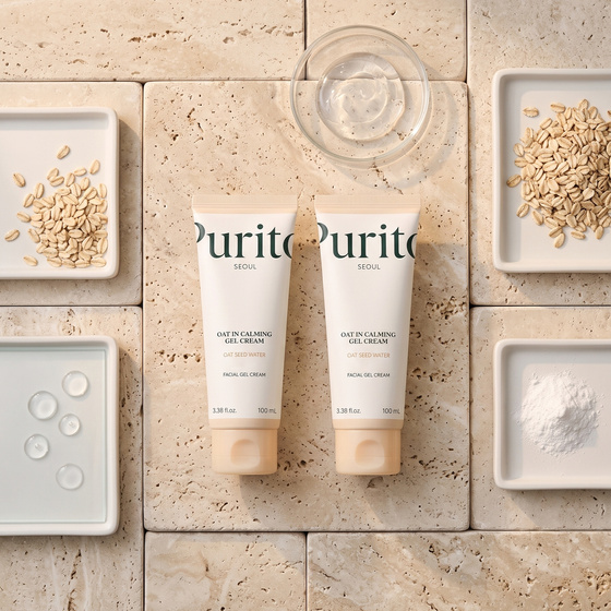 Purito Oat-in Calming – beruhigende Gel-Creme für das Gesicht mit Hafer, 100 ml
