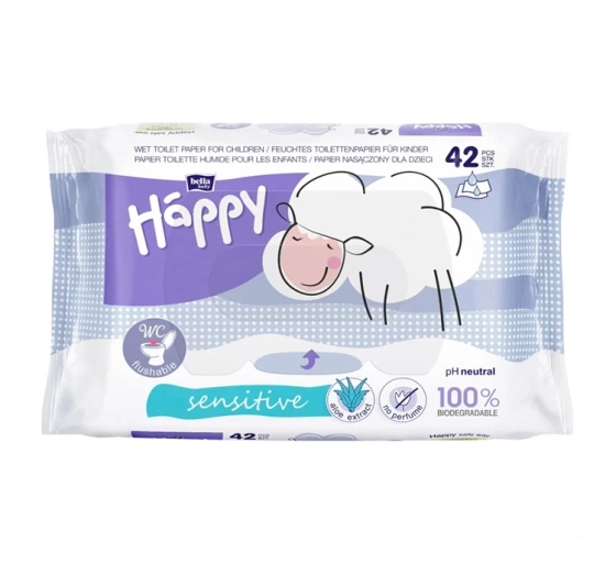 Kliknij na zdjęcie, aby je powiększyć Bella Baby Happy Sensitive Feuchtes Toilettenpapier 42 Stück
