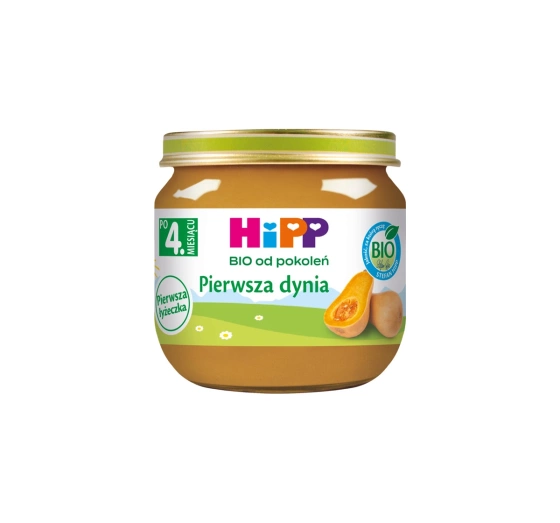 HIPP Bio Gemüsemenü nach dem 4. Monat – Erster Butternut-Kürbis 80g
